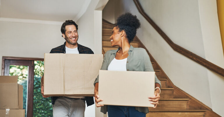 Couple moving into home